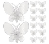 Toyvian Clip per Orchidea 20 Pezzi in Plastica per Supporto Piante e Gambi, Installazione Semplice Design Invisibile per Balconi e Aree Verdi