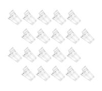 Toyvian Clip per Unghie in Cristallo 20 Pezzi Strumento per Nail Art Riutilizzabile e Durevole Morsetto per Punte delle Unghie Compatto per Manicure Professionale e Fai-da-Te