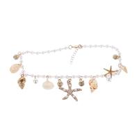 Toyvian Collana da Donna a Tema Oceano Ciondolo Conchiglia e Stella Marina Gioielli Leggeri da Spiaggia per Vacanze Estive Tropicali Accessori Boho Chic per Feste al Mare