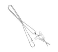 Toyvian Collana da Parrucchiere Vintage con Charm Forbici e Pettine in Metallo Accessorio Professionale per Stylist e Barbers Gioiello Simbolico per Haircutting e Acconciature