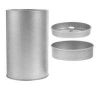 Toyvian Contenitore in Latta per tè Sfuso Coperchio Ermetico Barattolo per la Conservazione di Foglie di tè e Alimenti Piccolo Contenitore Portatile per Uso Domestico e da Viaggio