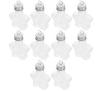 Toyvian Contenitore per Addobbi Natalizi 10 Pezzi Bottiglie di Plastica Trasparenti a Forma di Stella Tappo per Scatole di Cioccolatini e Caramelle