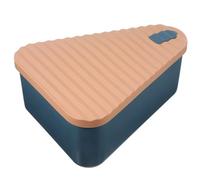 Toyvian Contenitore per Fette di Pizza in Silicone Riutilizzabile con Coperchio Scatola Portatile per Conservare Dolci Torte e Avanzi Affidabile e Leggero per Trasporto Facile