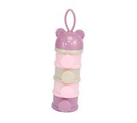 Toyvian Contenitore Portatile Per Latte Polvere Strati Capacità Design Per Ragazzo Ragazza e Snack Colore Viola