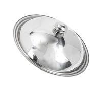 Toyvian Coperchio Pentola in Acciaio con Manico Antiscottatura Accessorio Cucina Resistente e Pratico per Padelle e Pentole da Casa