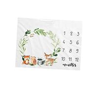 Toyvian Coperta Fotografica Per Tema Cervo Coperta Flanella Per Memorie Bianco Per Crescita e Svezzamento