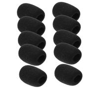 Toyvian Copertura Protettiva Per Microfono a Bavero 10 Pezzi, Coperture in Spugna Antivento Morbida 40x30x15mm, Compatibili Microfoni Per Conferenze, Didattica e Uso Vocale