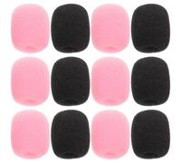 Toyvian Coperture per Microfono in Schiuma 30 Pezzi, Rivestimento in Spugna per Cuffie Auricolari, Parabrezza Portatile Antirumore, Morbido e Lavabile, Adatto per Discorsi e Registrazioni