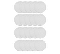 Toyvian Coppette Assorbilatte Riutilizzabili in Cotone Bianco 20 Pezzi Tappetini Assorbilatte Lavabili per Donne che Allattano Protezione Antiperdita Post-Parto per Uso Quotidiano e
