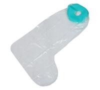 Toyvian Coprigesso per Caviglia e Gamba, Adulto in Silicone | Trasparente, Riutilizzabile e Stabile, per Doccia e Bagno, Infilabile, Adatto a Ingessatura Caviglia