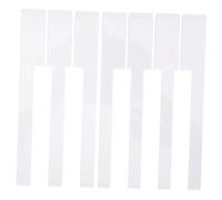 Toyvian Copritasti Per Pianoforte Bianchi Sostitutivi Set Di 2 Pezzi Per Riparazione Tastiera Strumenti Professionali Per Pianoforte Verticale e Accessori Musicali