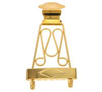 Toyvian Cordiera Trapezio Per Chitarra Elettrica Adatta Chitarre Jazz Corde e Ponte Per Chitarra Archtop in Metallo Finitura Dorata Ricambio Per Cordiera e Accessorio Per Musica Jazz