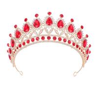 Toyvian Corona da Sposa Elegante Decorazione in Zircone e Rame, Accessorio per Chioma Romantico e Resistente per Matrimoni e Cerimonie