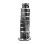 Toyvian Costruire Ornamenti in Metallo Torre di Mini Edificio figurina di Edificio Arredamento Artigianato Italiano figurina Souvenir dell'italia Lega di Zinco Silver