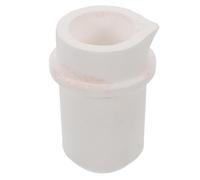 Toyvian Creuset in Quarzo Bianco da 0,5kg per Fusione Professionale di Leghe e Alluminio, Resistente e Protettivo per Purezza, per Applicazioni di Laboratorio