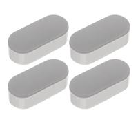 Toyvian Cuscinetti paracolpi per WC 4 pezzi plastica universali con rialzo adesivo per sedili bagno e bidet