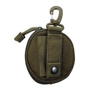 Toyvian Custodia Per Cuffie Portatile Cintura Esterno Borsa Multiuso Piccolo Portamonete Cambia Borsa Green Tela