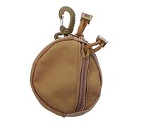 Toyvian Custodia per cuffie portatile Cintura piccolo portamonete borsa portamonete borsa multiuso cambia Borsa tela Brown