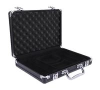 Toyvian Custodia Per Fiches Da Poker in Lega Di Alluminio 30x21,5x6 Cm Chiusura a Fibbia, Porta Fiches e Porta Carte Da Poker Multifunzionale Per Protezione e Organizzazione Durante Gioco