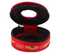 Toyvian Custodia per Piatti da Dito Tingsha Cerniera, Borsa Portatile in Cotone Ricamata, Manicotto Protettivo per Piatti a Dita Dimensioni 7,5 Cm, per Strumenti Musicali e Meditazione