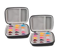 Toyvian Custodia per Plettri per Chitarra 2 Set da 15 Plettri Neri Durevole Facile da Trovare Compatta