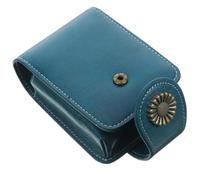 Toyvian Custodia Porta Rossetto in Pu Blu con Specchio Integrato, Portatile e Raffinata, per Make-up da Viaggio per Sorelle e Compagne Colore Casuale