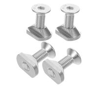 Toyvian Dadi a T da 4 Pezzi per Il Surf: Dadi a T M6 per Il Montaggio dell'idrovolante con Viti in Acciaio Inossidabile - Hardware di Montaggio per Tavole da Surf - Dado Scorrevole per Tavole da