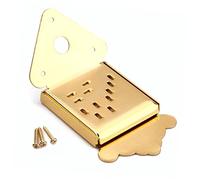 Toyvian Decora E Migliora Il Tuo Mandolino Con Cordiera Triangolare in Metallo Con Finitura Dorata Rimovibile