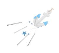 Toyvian Decorazione di ancore in legno CHIME DEL VENTO BEACH CHEVCHIMES all'aperto metallo Blue