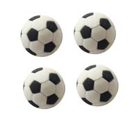 Toyvian Decorazioni Mini Palloni da Calcio per Case delle Bambole Set 4 Pezzi in Gomma Liscia Accessori per Arredamento Miniatura e Giochi Creativi per