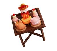 Toyvian Della Ricchezza in Intagliata Scultura Da Tavolo Mini Statuetta Decorativa Per Micro Paesaggi Accessori Ricchezza Per d