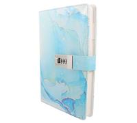 Toyvian Diario con Lucchetto a Combinazione A5 in Pu con Codice di Accesso, Quaderno Bloccabile per Donne e Ufficio, Diario Segreto Elegante per Uso Quotidiano e Protezione della Privacy