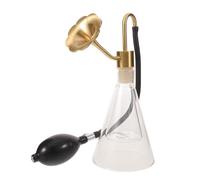 Toyvian Diffusore per Oli Essenziali in Ottone e Vetro Leggero con Pompa per Profumo, Previene Diretto la Pelle per Spa e Esposizione Fragranze