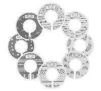 Toyvian Divisori Design Creativo per Vestiti Armadio 8 Pezzi in Plastica e Funzionalità Pratica per Facilitare la Ricerca delle Taglie Nell'organizzatore