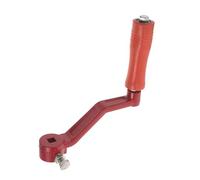 Toyvian DIY Honey Tools Manico per Smielatore Manuale in Acciaio Inossidabile e Plastico Rosso, Accessorio con Funzionamento Fluido per Estrazione del e Manutenzione Apiario