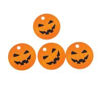 Toyvian Etichette Appendibili per Halloween Motivo Zucca Arancione, Carta Resistente, Fori e Corde per Fai-da-te, Perfette per Decorazioni di Feste di Halloween