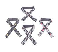 Toyvian Fasce Giapponesi per 4 Pezzi, Bandana da Karate Kid in Cotone Elastico, Copricapo Cosplay Samurai e Chef Sushi per Feste e Attività Sportive