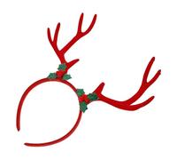 Toyvian Fascia per Chioma Corna di Cervo Realistiche Floccate Grande Cerchietto Regolabile per Halloween Natale Feste in Maschera e Cosplay Copricapo Orecchie di Renna per Adulti e