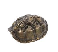 Toyvian Feng Shui in Ottone con Moneta Scultura Portatile I Ching per Fortuna Salute e Ricchezza Decorazione Elegante da Scrivania e Studio