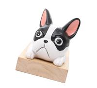 Toyvian Fermaporta a Forma di Cane per Porte Interne, Bianco | Legno e Resina, Blocca e Tiene Aperta la Porta, per Casa e Bagno, Aspetto Vivace
