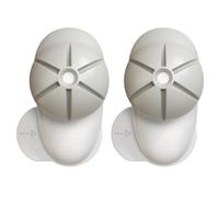Toyvian Fermaporta di Sicurezza per 2 Pezzi in Abs Bianco Protezione Anti-pizzicamento per Dita, Facile da Installare e Morbido al Tatto, per Porte e Finestre