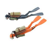 Toyvian Figurine Di Subacquei Simulati in Pvc Duraturo, Decorazioni Da Tavolo Educative Per Ragazzo Ragazza, Set Da 2 Pezzi Per Arredamento Casa e Apprendimento Immersioni Professionali