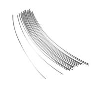Toyvian Filo per Tasti della Chitarra Larghezza 2,4mm 25 Pezzi in Metallo Argento Resistente All'usura per Chitarra Principianti Comoda Conservazione