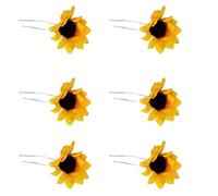 Toyvian Forcine per Chioma a Forma di Girasole 20 Pezzi Forcine Floreali Morbido a Forma di U per Chioma Lunghi Accessori Vintage per Chignon Eleganti e Acconciature da Donna per