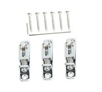 Toyvian Ga1200 Set Di Parti Per Ponte Per Chitarra Elettrica E Basso Con Chiave Di Installazione E Rulli