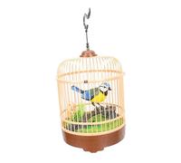 Toyvian Gabbia Per Uccelli Cantante Giocattolo Interattivo Educativo Per Decorazione Acustica Miniatura Design Elegante e Sicuro Stimola Interazione e La Creatività Dei Piccoli Funziona