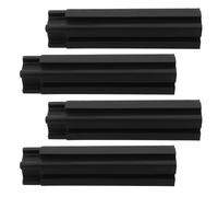 Toyvian Gambe Rialzate per Aiuole da Esterno in Plastica Nera, Set da 4 Supporti per Fioriere da Giardino, Piedini Resistenti alle Intemperie per Coltivazione Verticale su Balcone