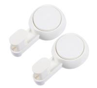 Toyvian Ganci a Ventosa Riutilizzabili 2 Pezzi Gancio Grosso in Abs per Bagno e Cucina, senza Punzonatura, Rotanti e Resistenti, Adatti a Superfici Lisce come Vetro e Piastrelle