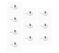 Toyvian Ganci Adesivi Trasparenti senza Traccia 10 Pezzi 6X6 CM per Pareti Lisce Cuscinetti Autoadesivi Resistenti All’Ingiallimento per Appendere Quadri Chiavi e Decorazioni Leggere in