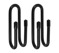 Toyvian Ganci da Parete Neri per Surfboard e Longboard con Piastra Scorrevole Supporto Resistente e Facile da Installare per Garage e Casa